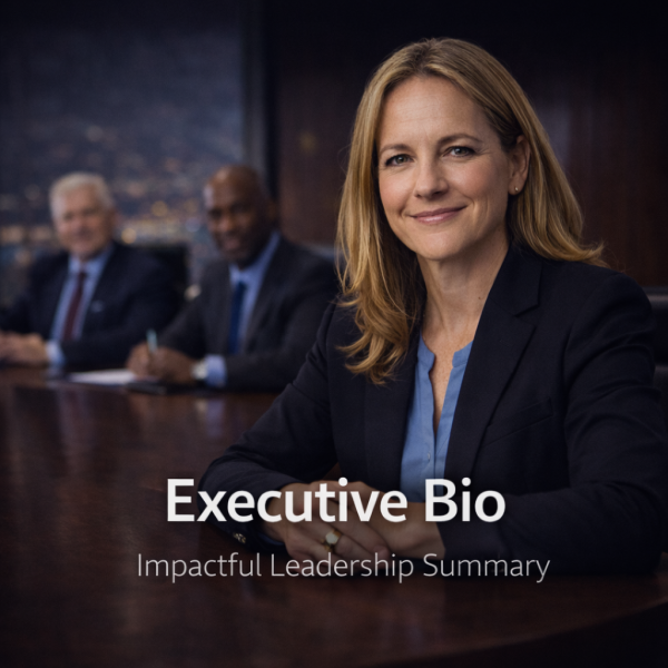 1-Page Executive Bio CV