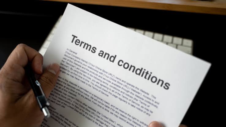 terms and conditions